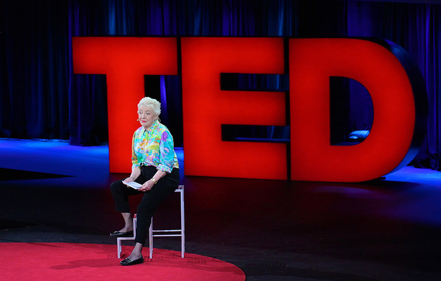 dame stephanie shirley at her TED talk