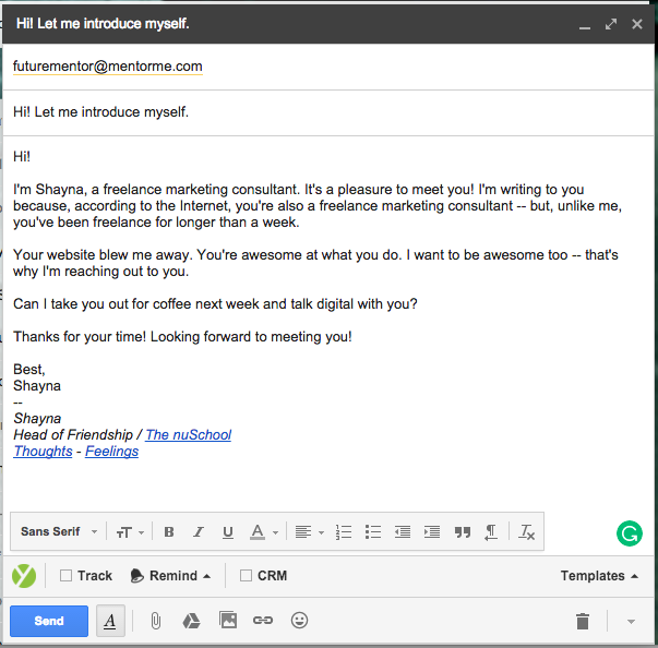Mentor email